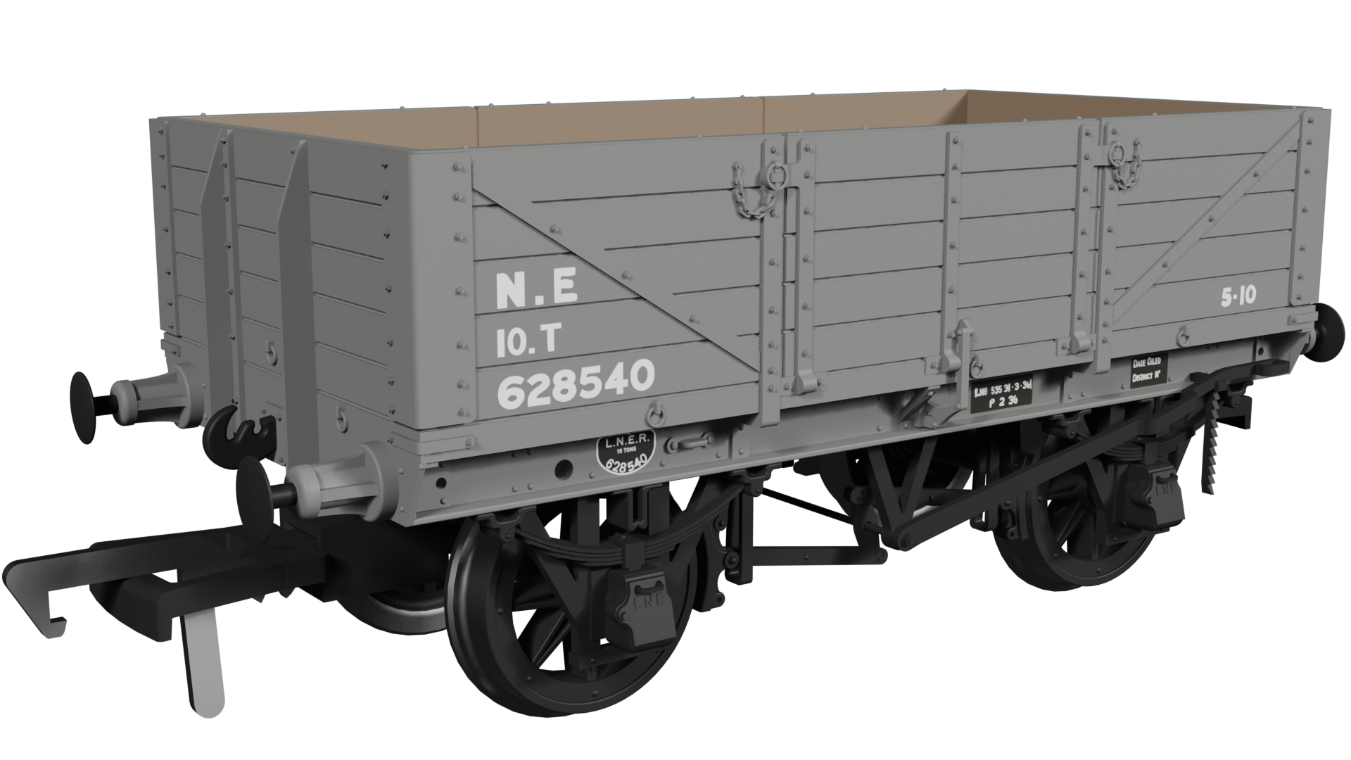 972012 - GER Dia.17 5-plank - LNER (post-36) No.628540
