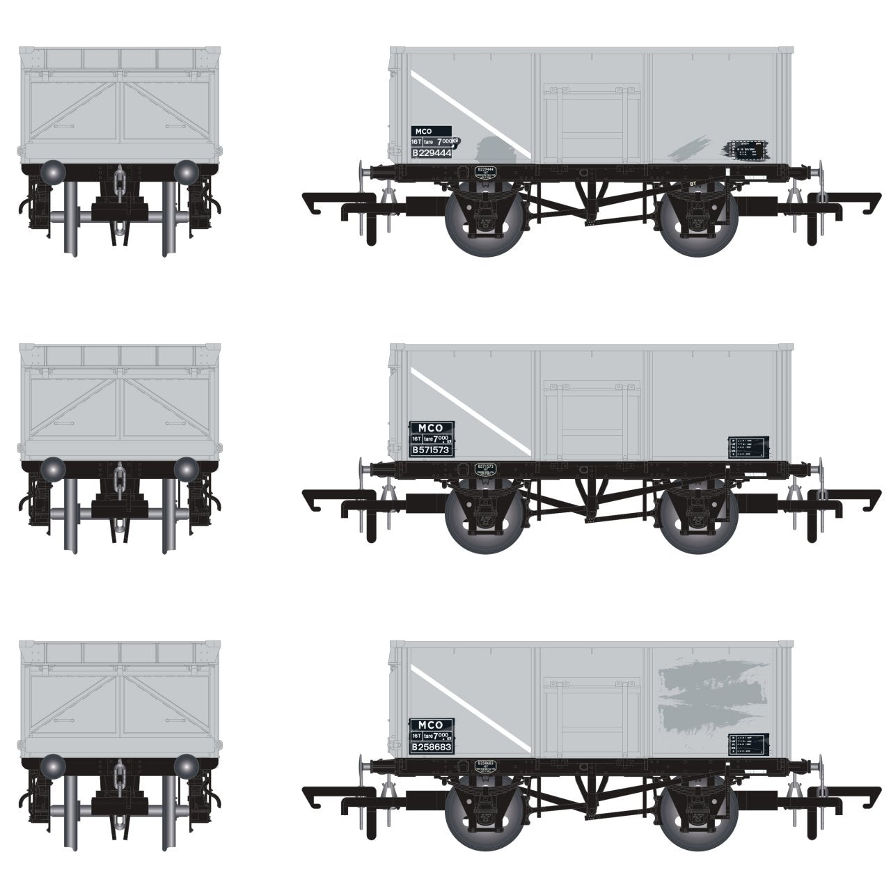 BR 16T Mineral - MCO - BR Freight Grey - Pack K