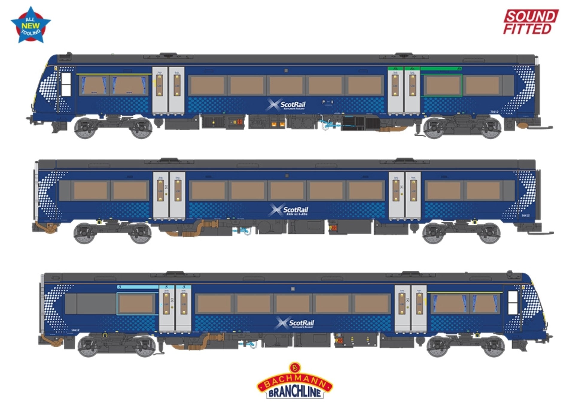 35-625SF - Class 170/4 3-Car DMU 170412 ScotRail SOUND FITTED