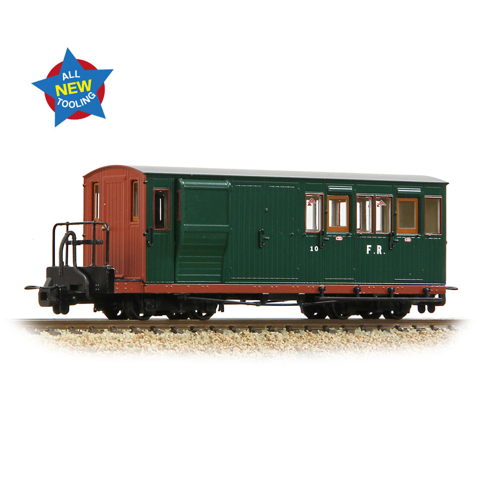 Ffestiniog Railway Brake Third No. 10 FR Green