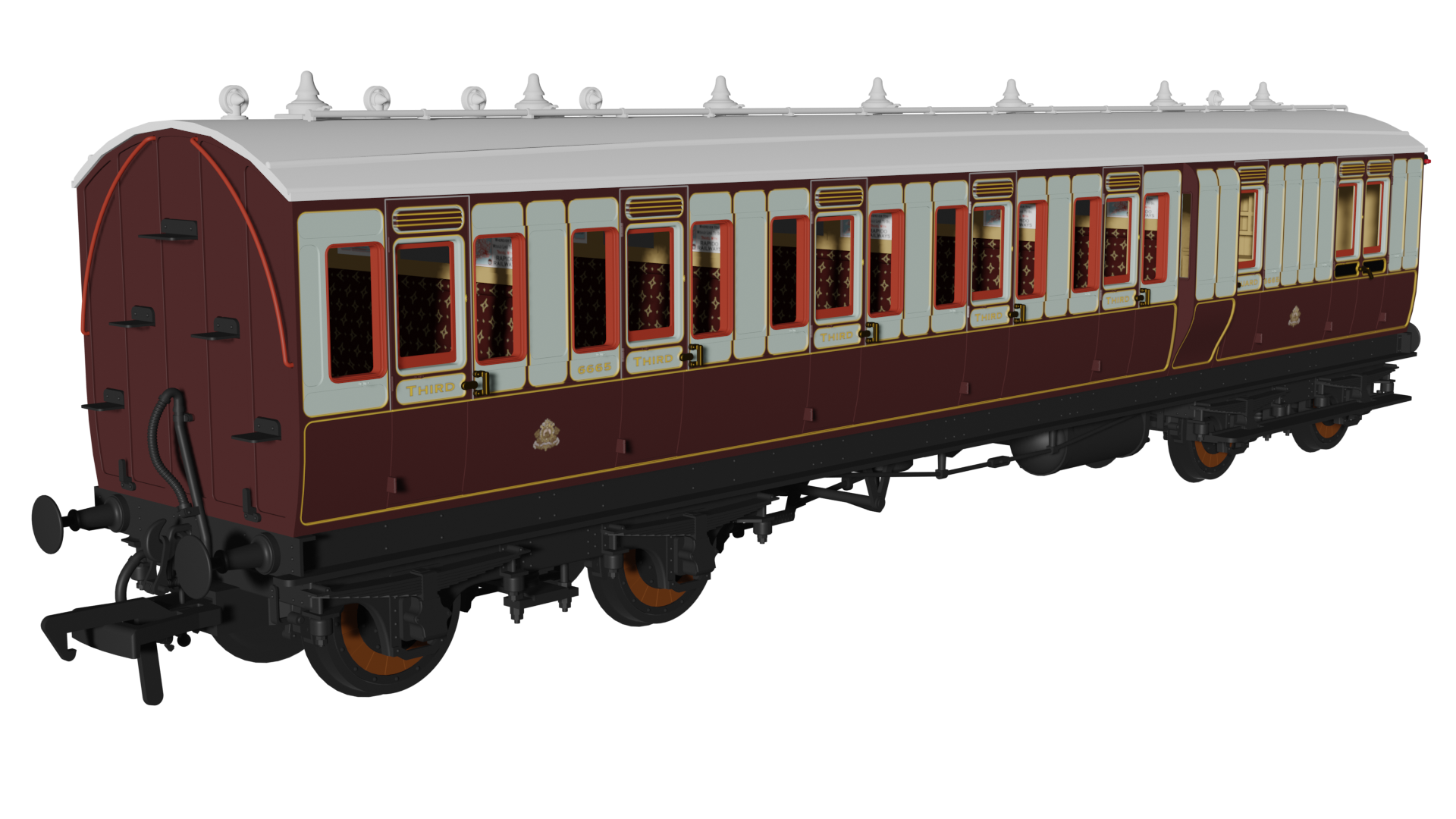 LNWR ‘Evolution’ Non-Corridor Brake Third No.6665