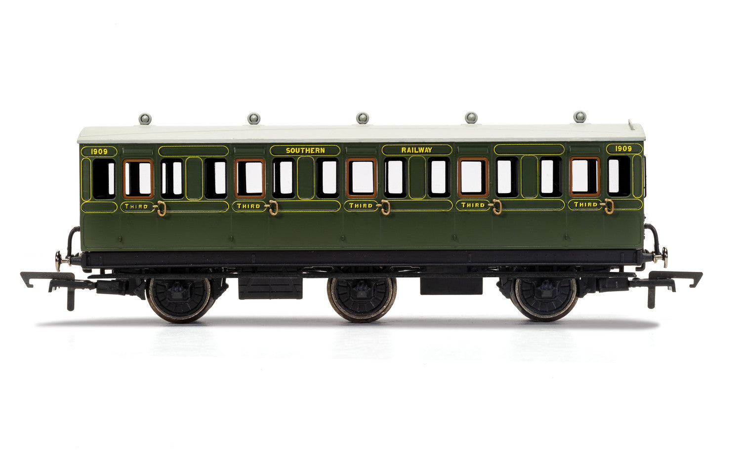 SR, 6 Wheel Coach, 3rd Class, Fitted Lights, 1909