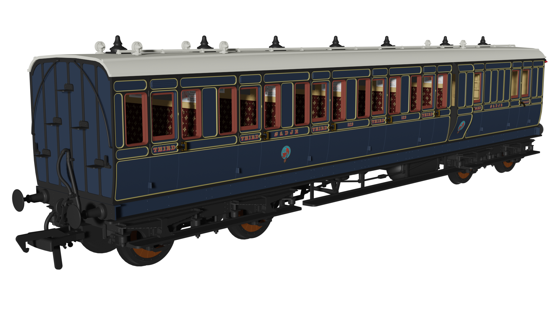 SDJR ‘Evolution’ Non-Corridor Brake Third No.123