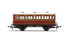 LB&SCR, 4 Wheel Coach, 3rd Class, Fitted Lights, 881