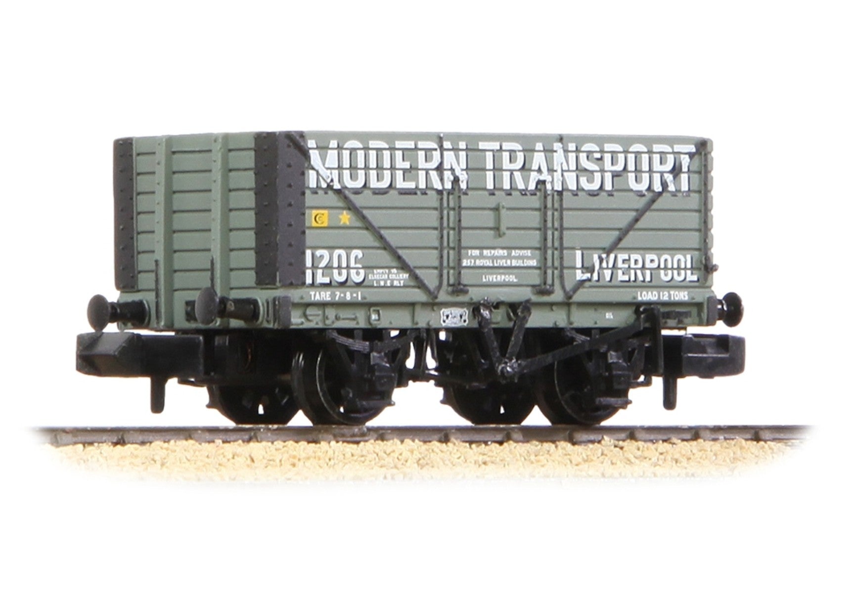 8 Plank Wagon End Door 'Modern Transport Liverpool' Grey