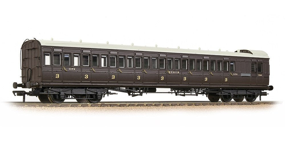 60' SECR Birdcage Brake 3rd - Wellington Brown