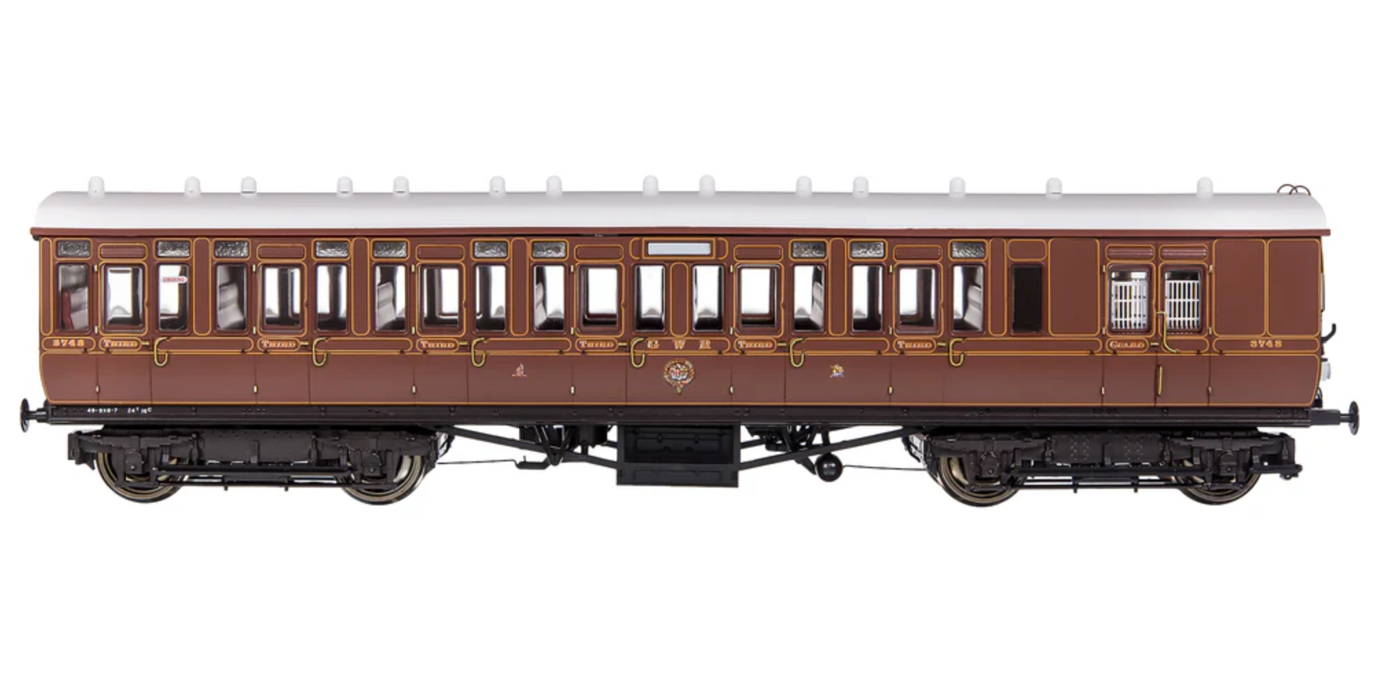 GWR Toplight Mainline City Lined Crimson Third Brake 3748 Set 1