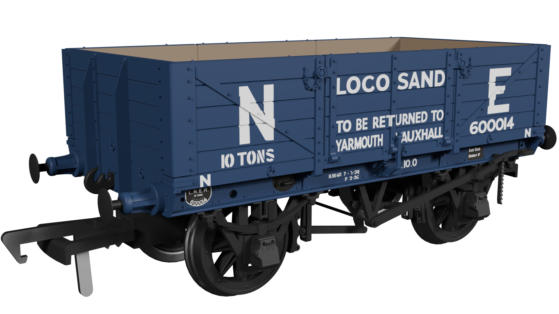 972014 - GER Dia.17 5-plank - LNER Loco Sand No.600014