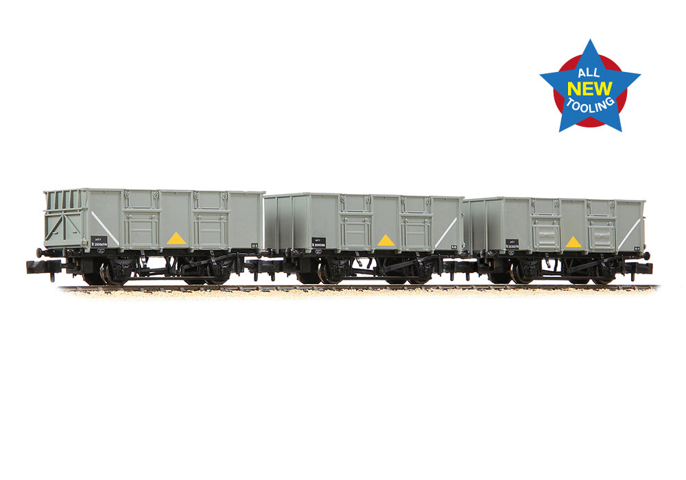378-055 - BR 24.5T Mineral 3-Wagon Pack BR Grey