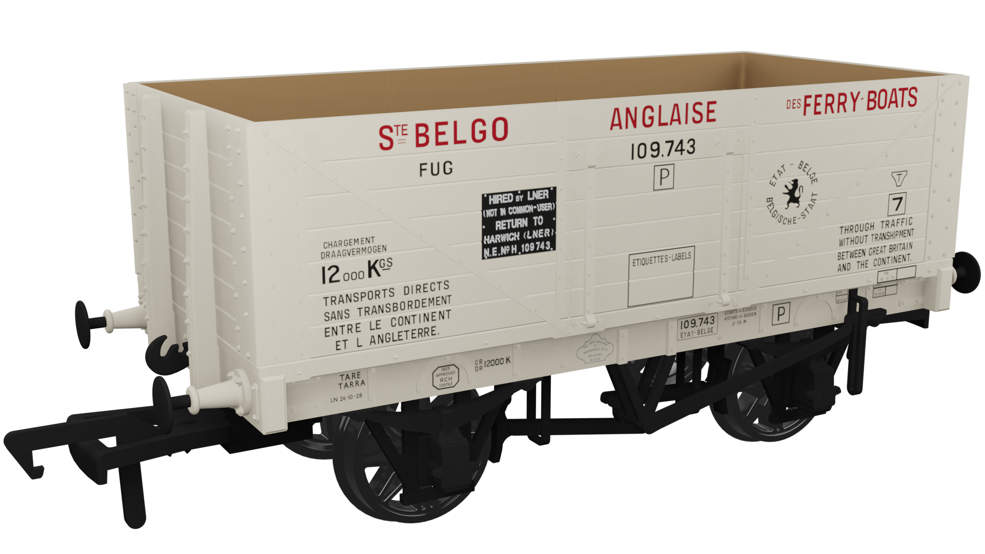 LNER 4150 7 Plank Wagon LNER Train Ferry 109.743