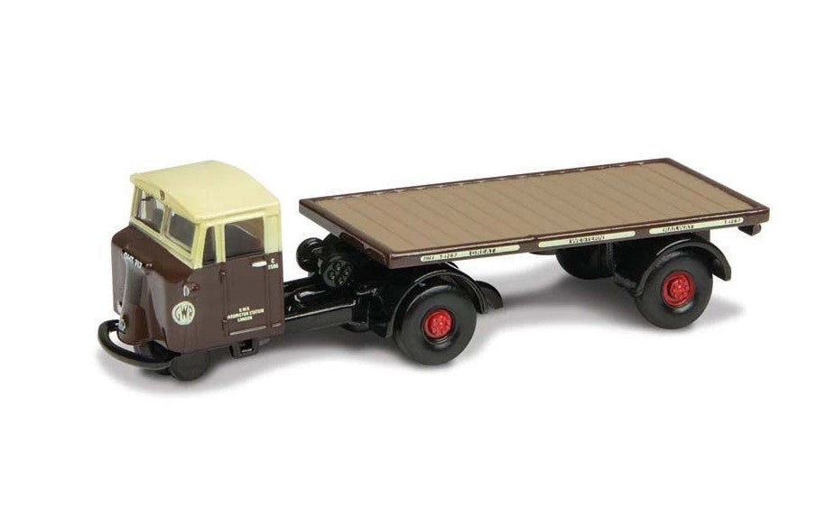 120MH003 - Scammell Mechanical Horse Flat Trailer GWR
