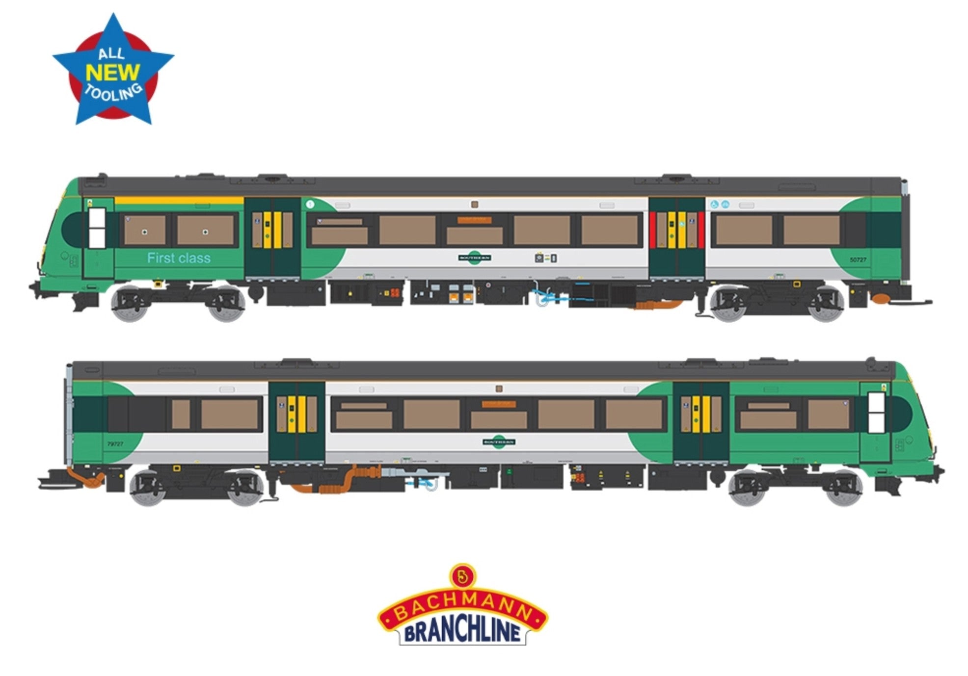 35-580 - Class 171/7 2-Car DMU 171727 Southern (GTR)