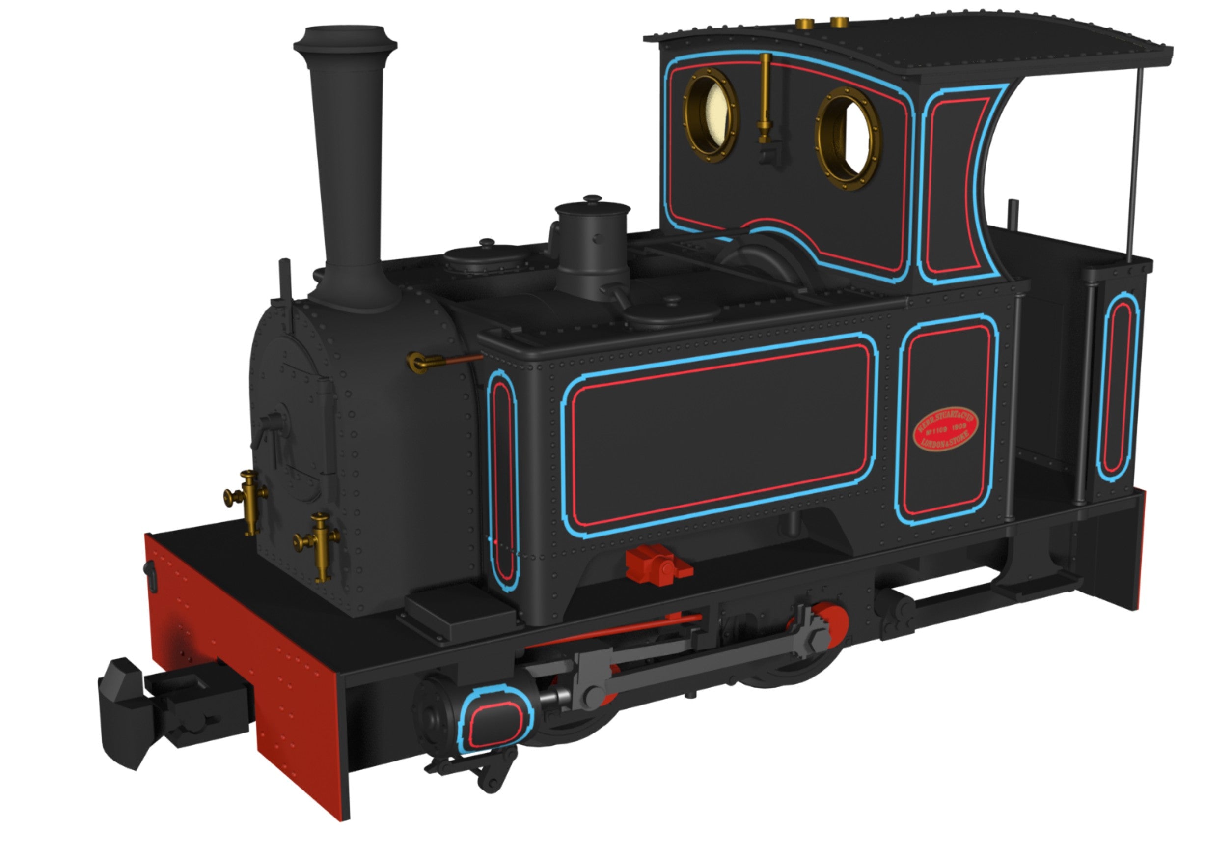 986201 - Kerr Stuart 'What If' Short Tank Sirdar - Penrhyn Lined Black