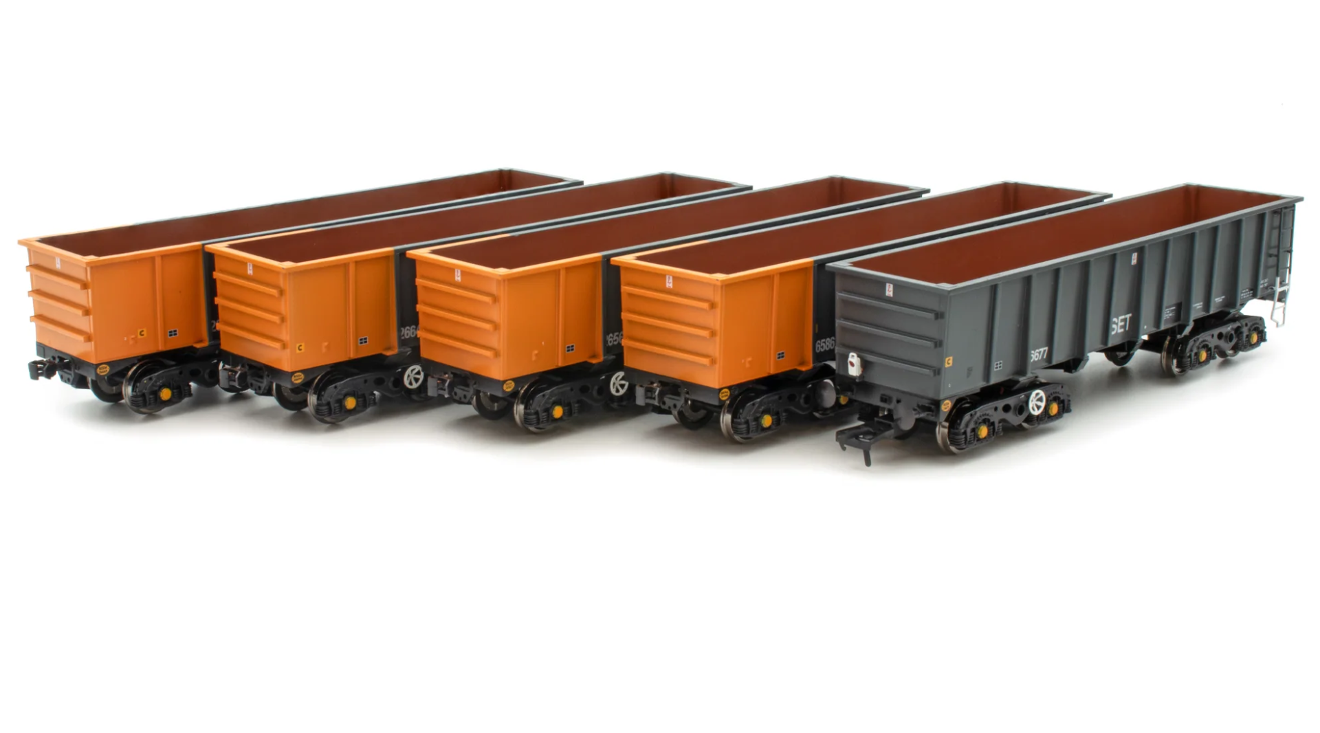 ACC2968 - Set of 5 PTA - BSc South Wales Grey Wagons - Pack 1