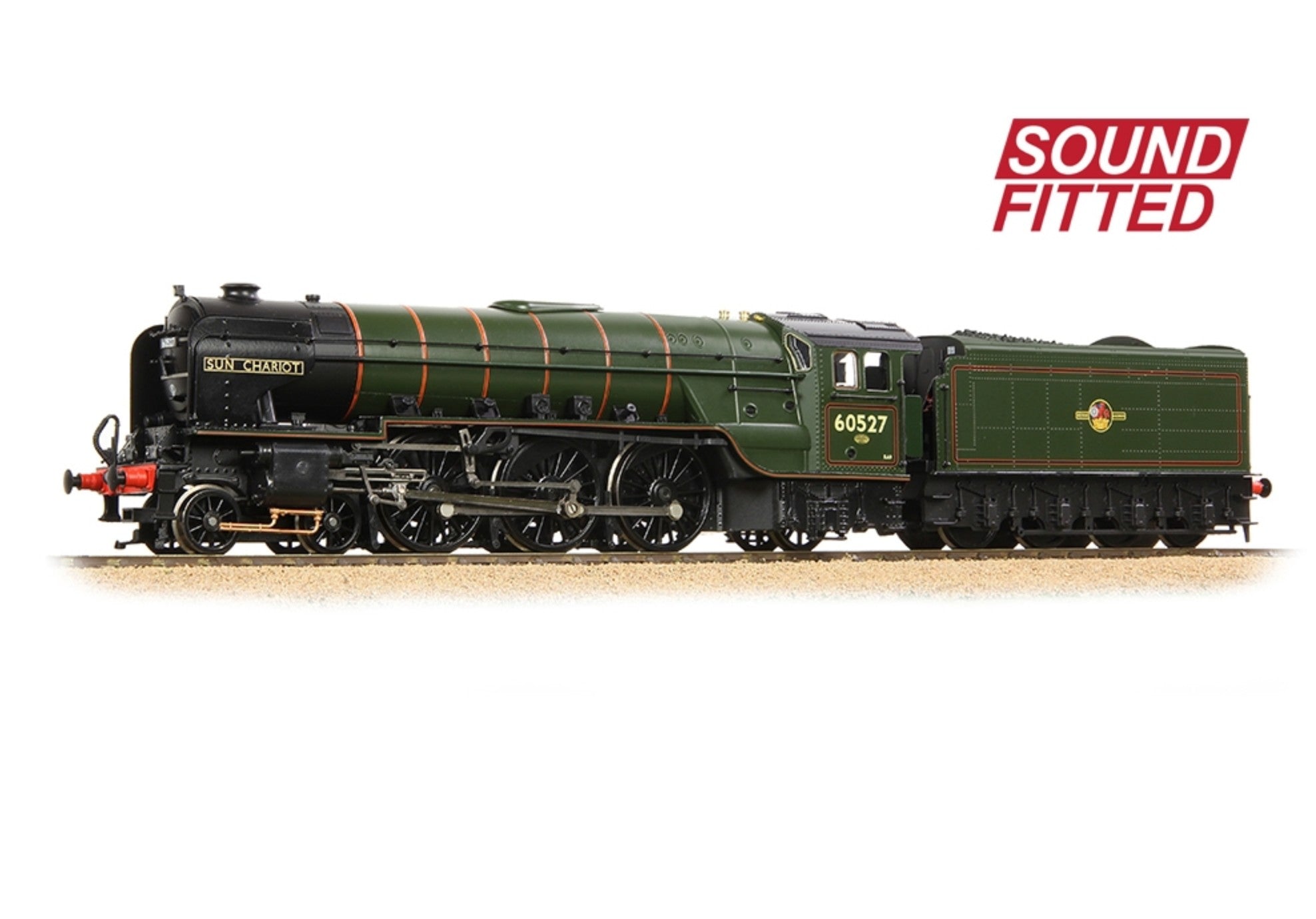 31-528BSF - LNER Peppercorn A2 60527 'Sun Chariot' BR Lined Green (Late Crest) SOUND FITTED