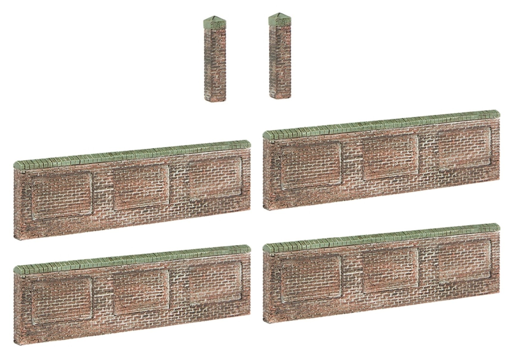 6ft Inset Walls and Pillars