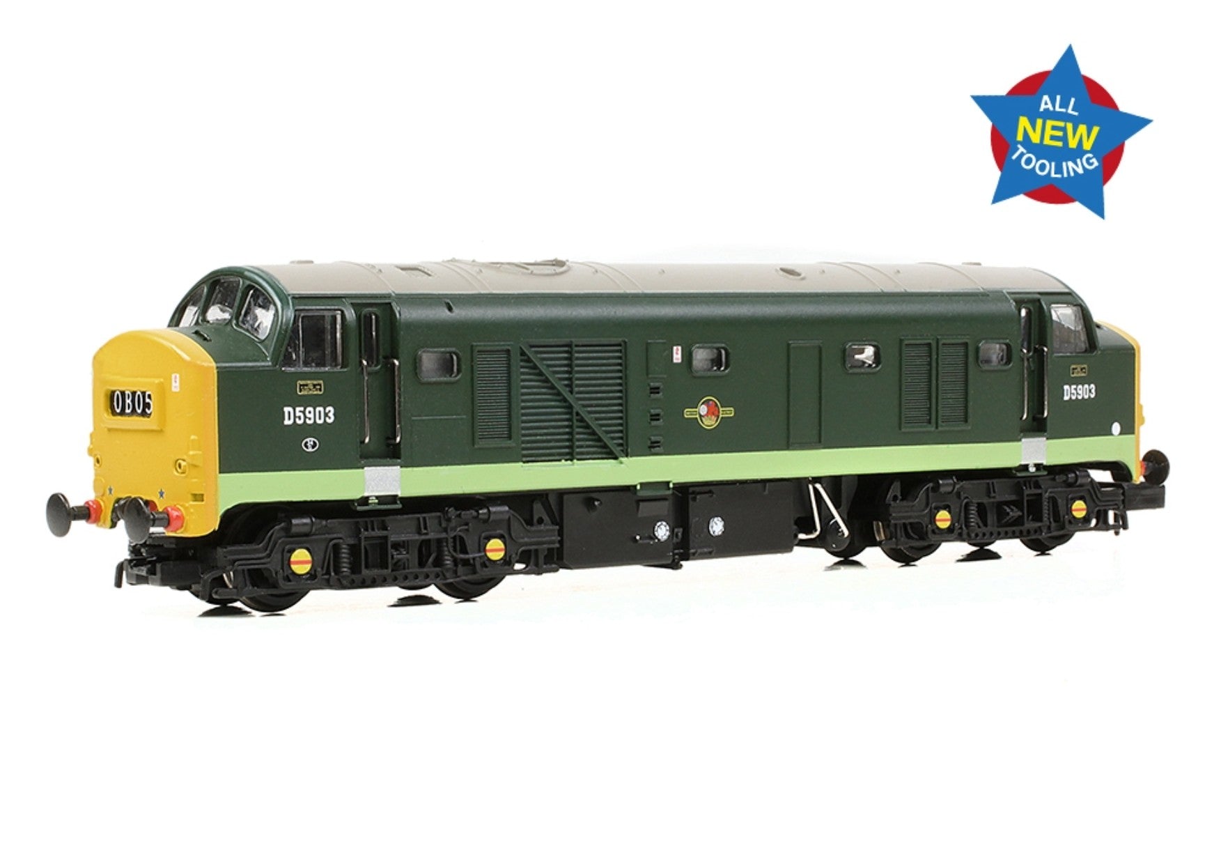 Class 23 'Baby Deltic' Headcode Box D5903 BR Green (Full Yellow Ends)