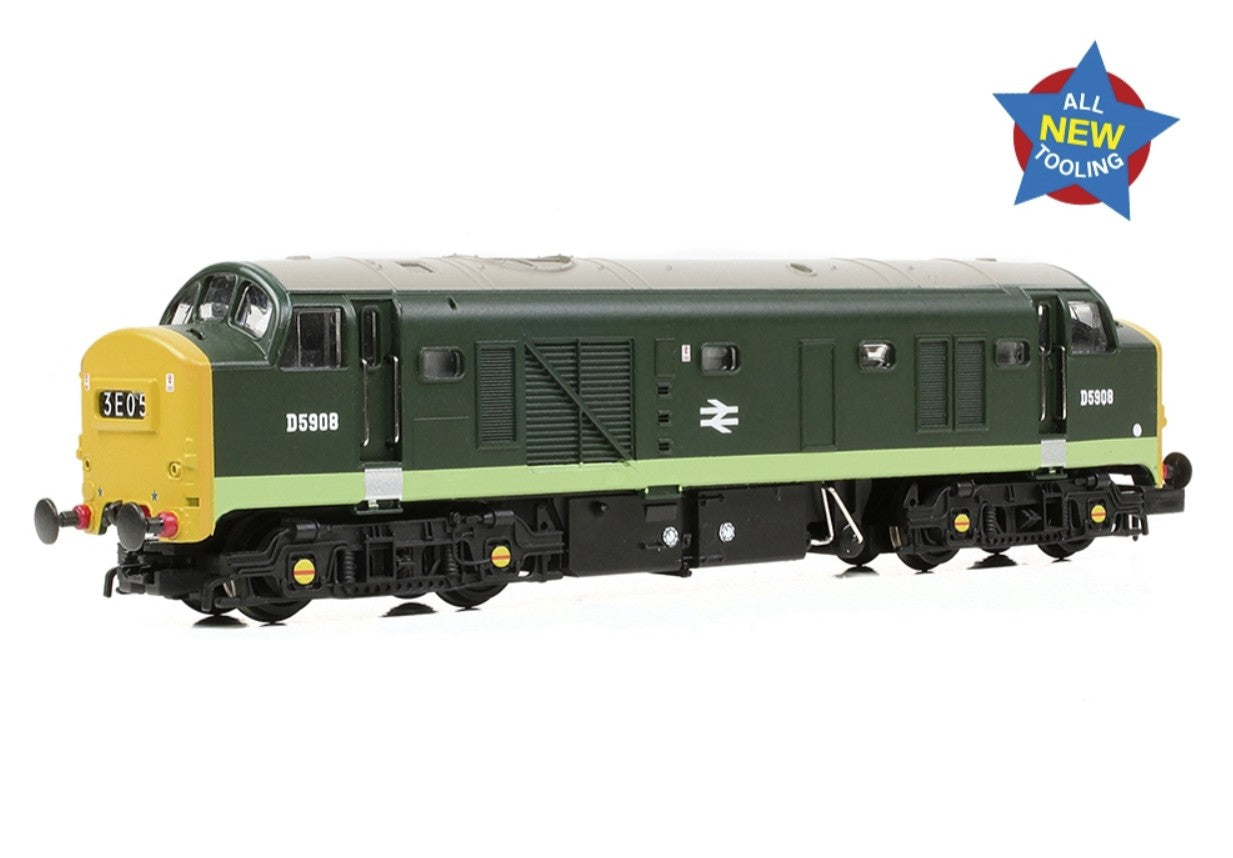 Class 23 'Baby Deltic' Headcode Box D5908 BR Green (Full Yellow Ends)