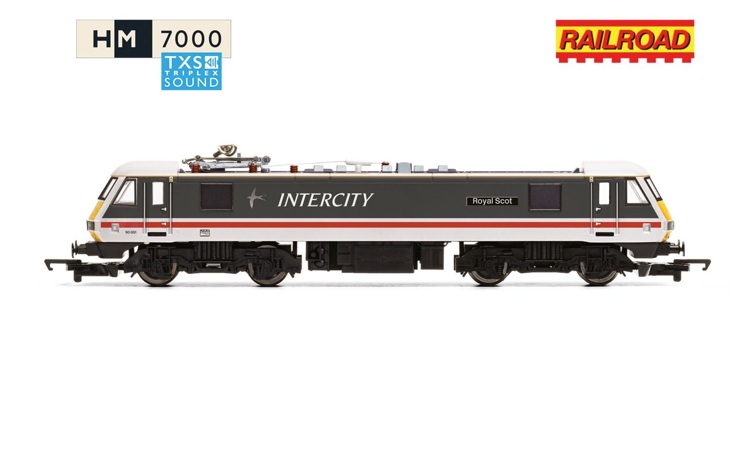 RailRoad: BR - Intercity Class 90 - 'Royal Scot' 90001 (DCC Sound Fitted)