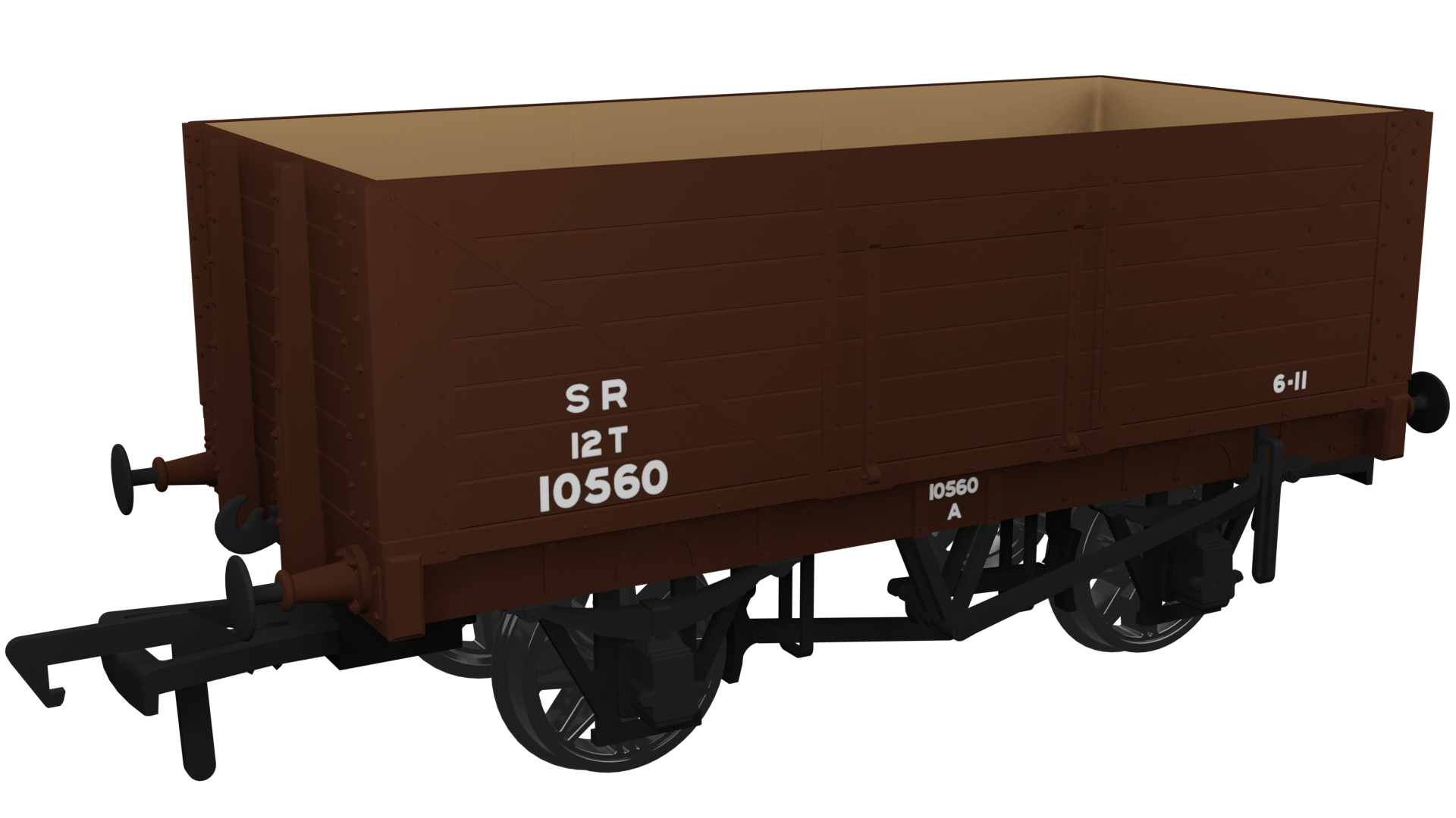 SECR D1357 7 Plank Wagon SR (post-1936) No.10560