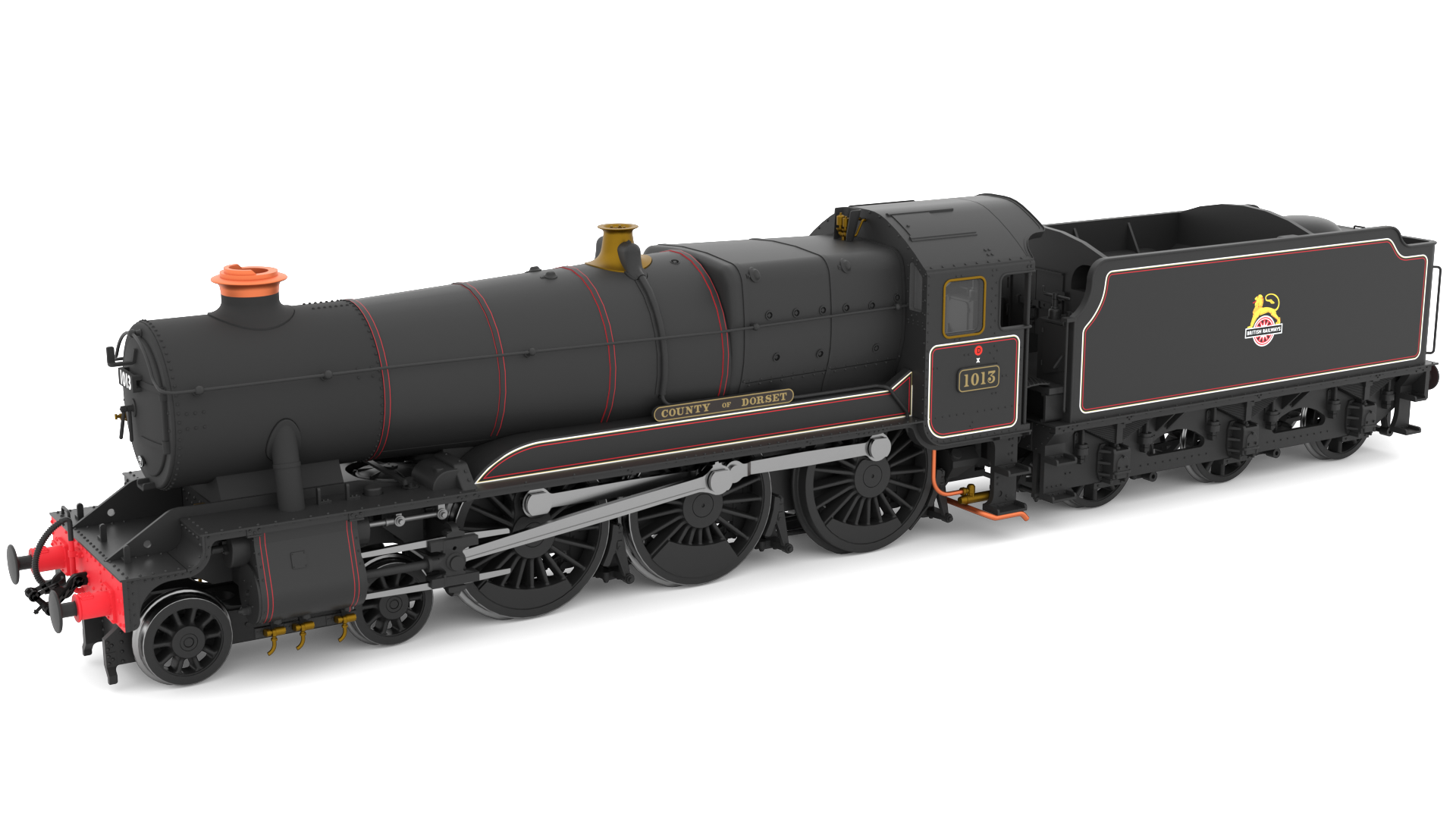 GWR County No.1013 'County of Dorset' BR Lined Black Early Crest