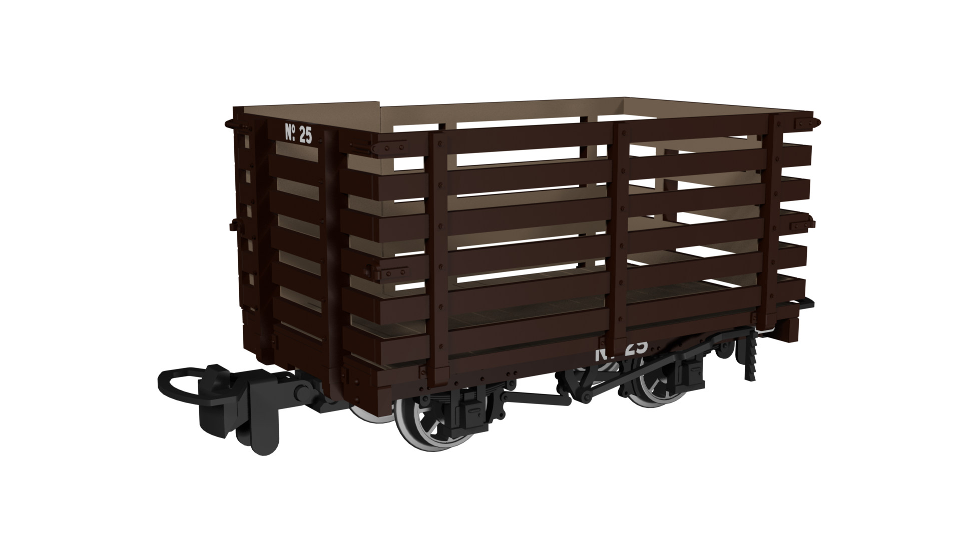 009 Livestock Wagon -  Plain Brown No.25