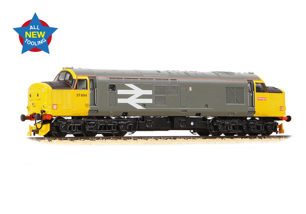 372-110 - Class 37/7 37894 BR Railfreight Grey