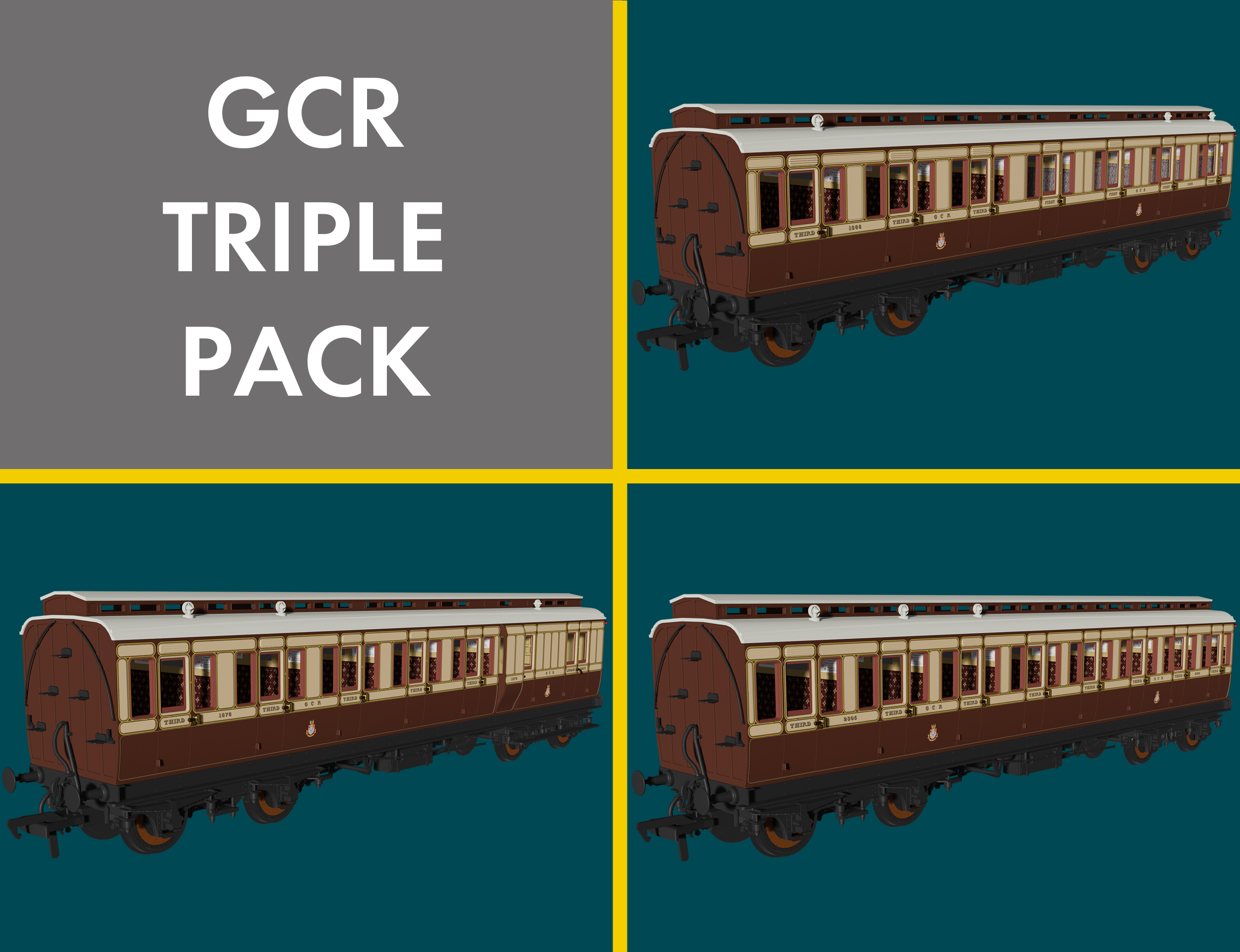 GCR ‘Evolution’ Non-Corridor Carriage Pack
