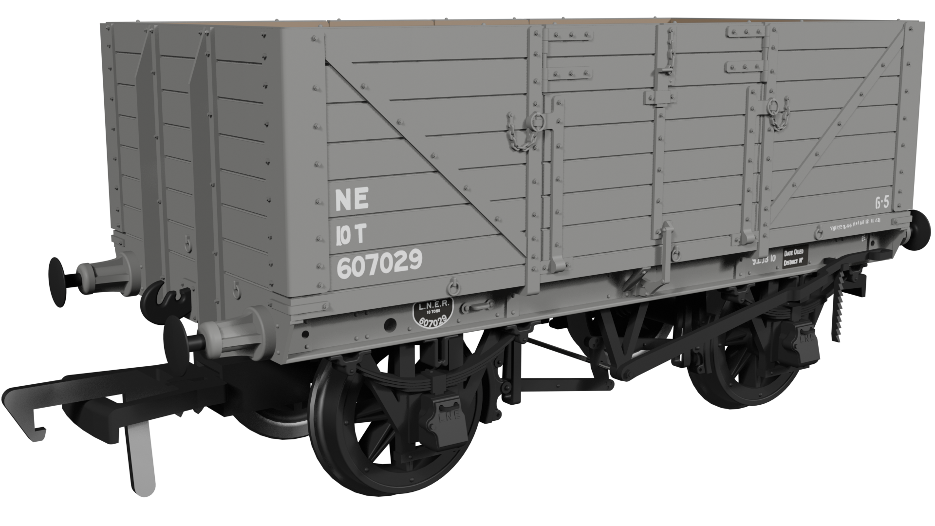 973006 - GER Dia.48 7-plank - LNER (post-36) No.607029