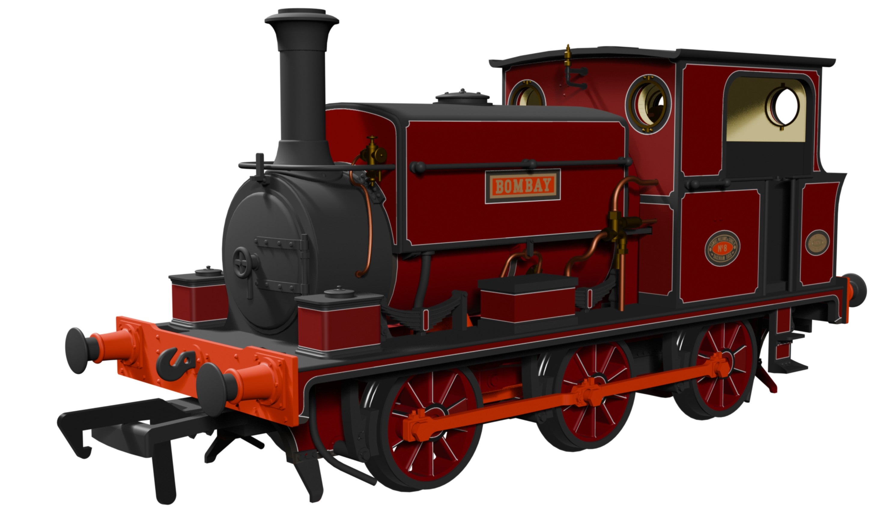 960007 - Manning Wardle L Class 'Bombay' in Lined Red 0-6-0ST
