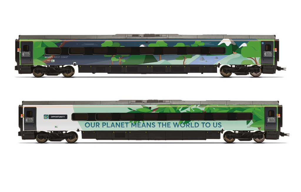 Avanti 390 Climate change livery Coaches 68921 + 68821