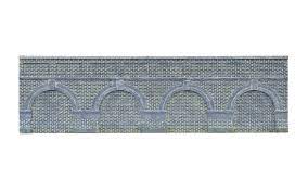 Low Level Arched Retaining Walls x2 (Blue Brick)