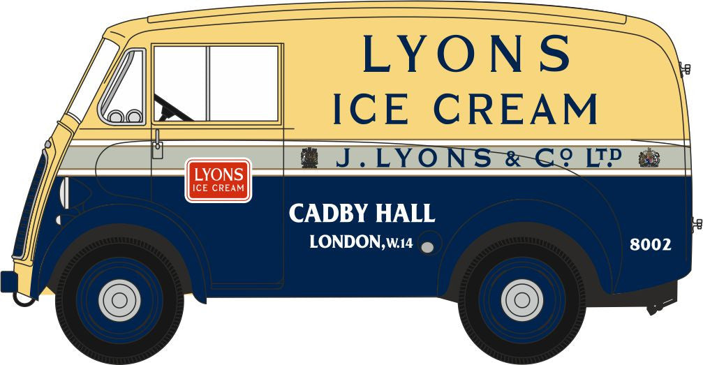 Morris J Type Van Lyons Ice Cream