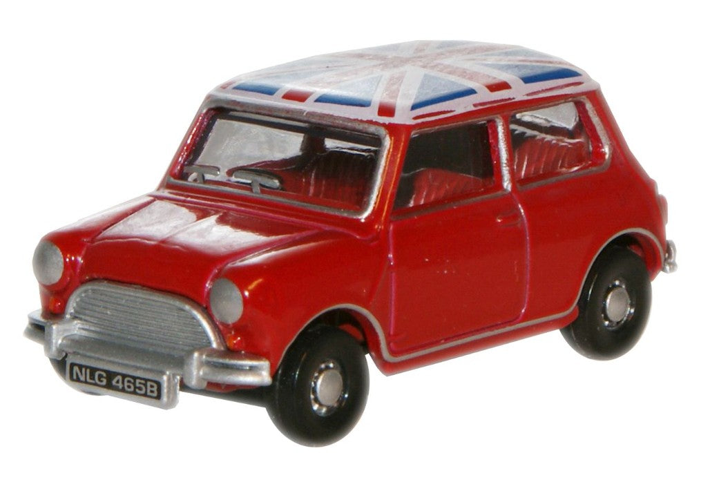 76MN001 - Austin Mini Tartan Red/Union Flag
