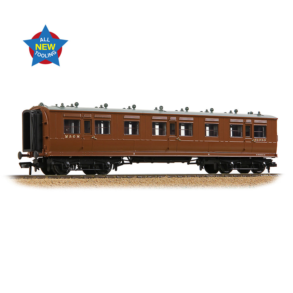 LNWR 50ft Arc Roof Third Corridor M&GN Brown