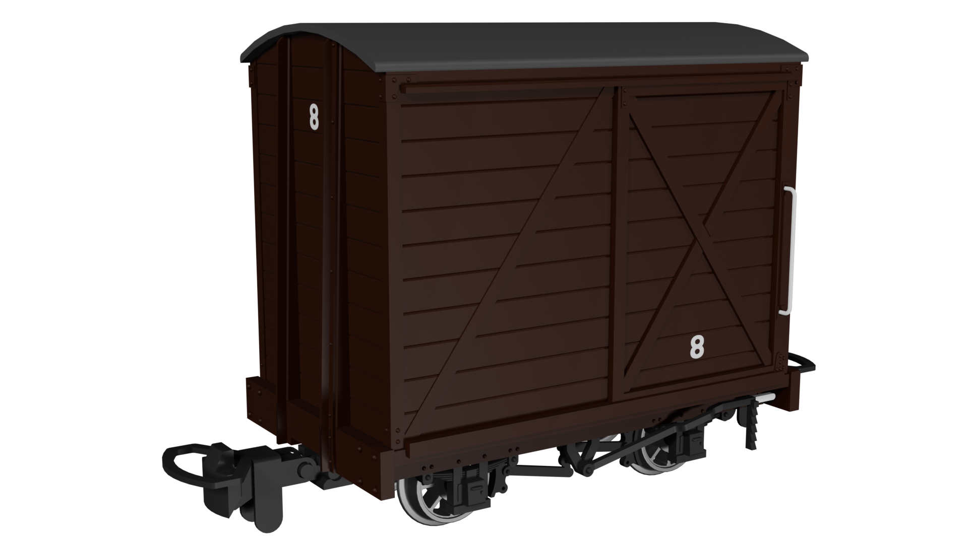009 Covered Van -  Plain Brown No.8