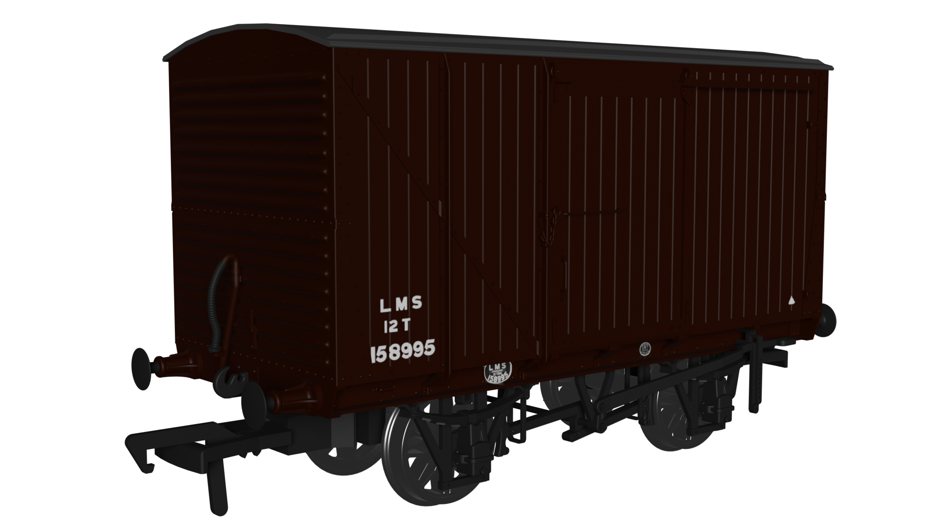 970005 - LMS D1663 Van - LMS (post-36) No.158995