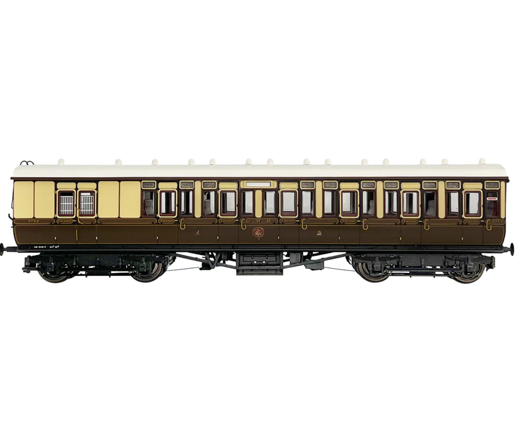 GWR Toplight Mainline City Lined Chocolate & Cream 3rd Brake 3750 Set 2