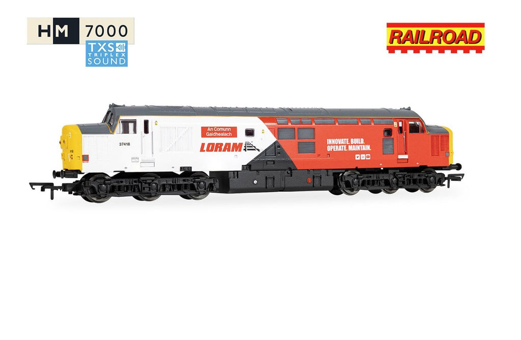 RailRoad - Loram - Class 37 - 'An Comunn Gaidhealach' 37418 (DCC Sound Fitted)
