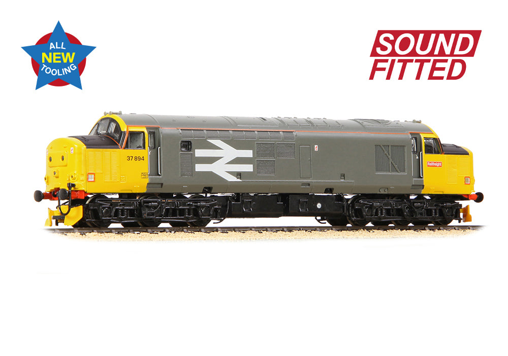 372-110SF - Class 37/7 37894 BR Railfreight Grey SOUND FITTED