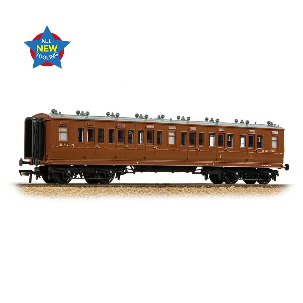 LNWR 50ft Arc Roof Composite Corridor M&GN Brown