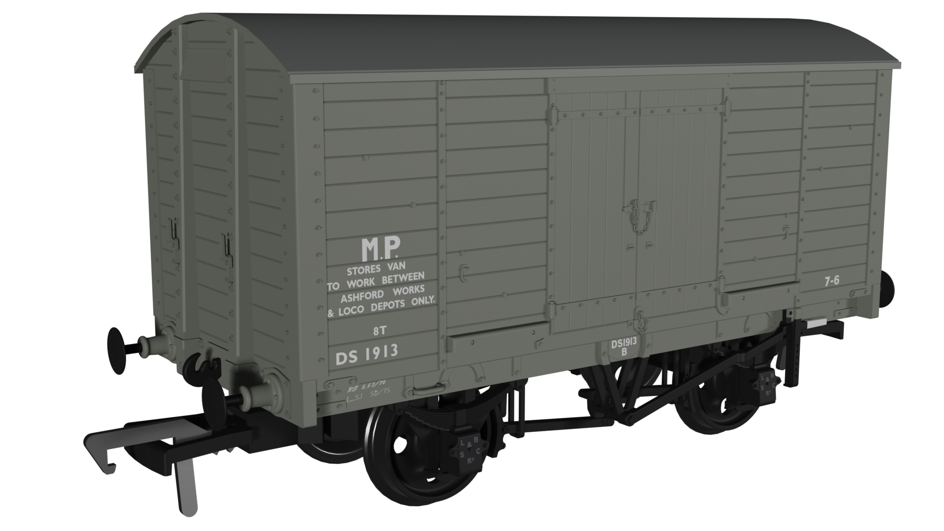 979016 - LB&SCR Dia.8 Van - BR Departmental No.DS1913