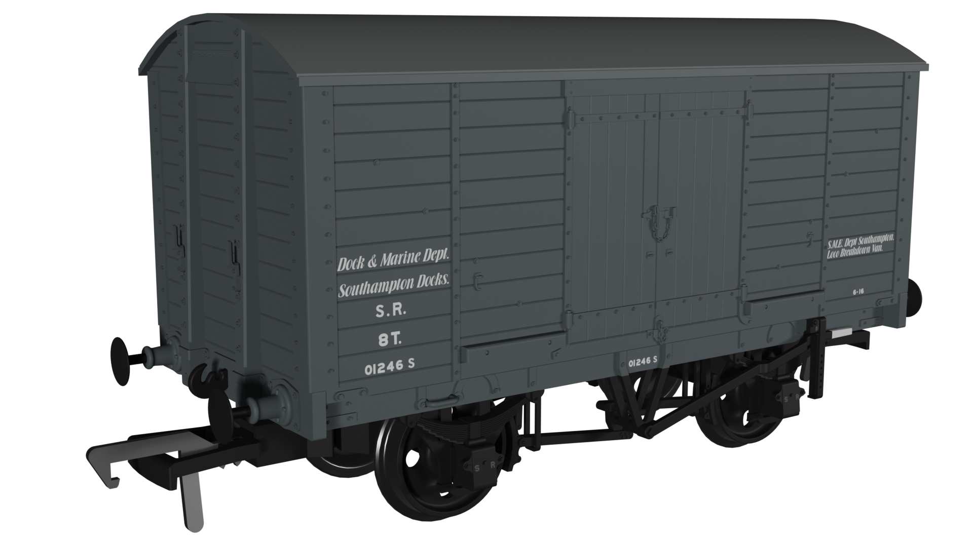 979010 - LB&SCR Dia.8 Van - SR (post-36) Departmental No.01246S