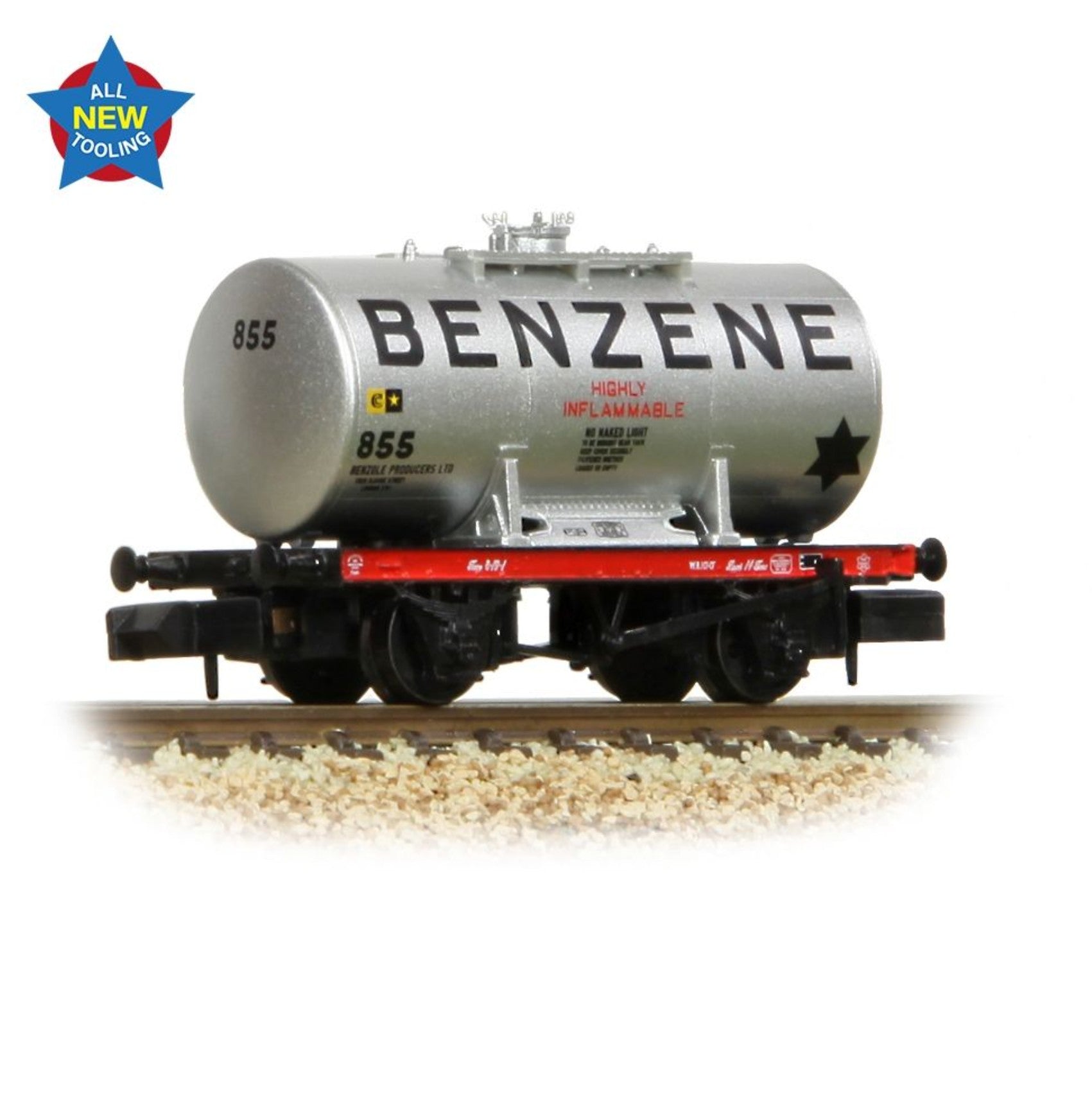 14T Anchor-Mounted Tank Wagon 'Benzene' Silver