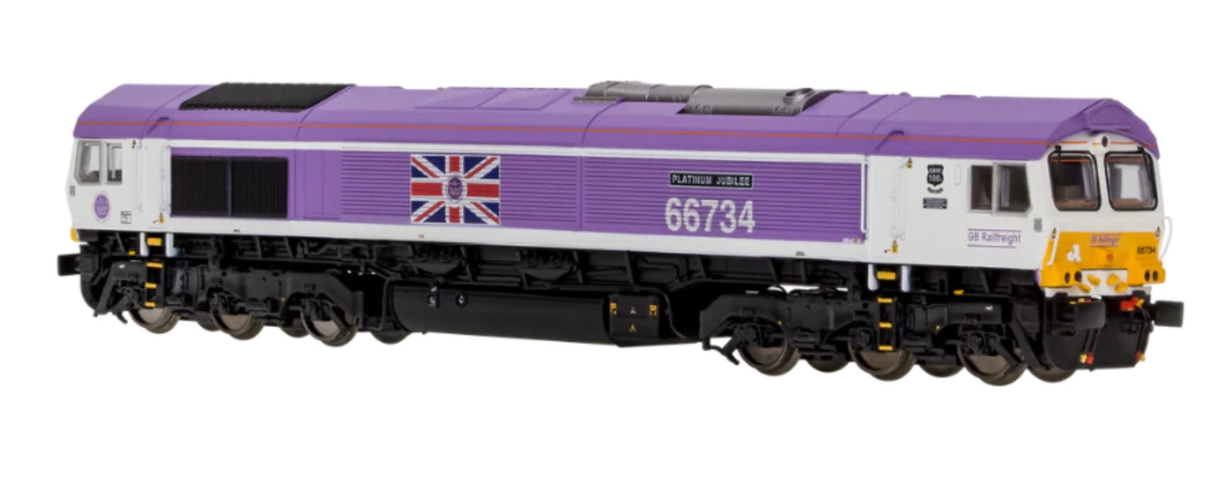 2D-066-006 Class 66 66734 Jubilee Pink "Platinum Jubilee"