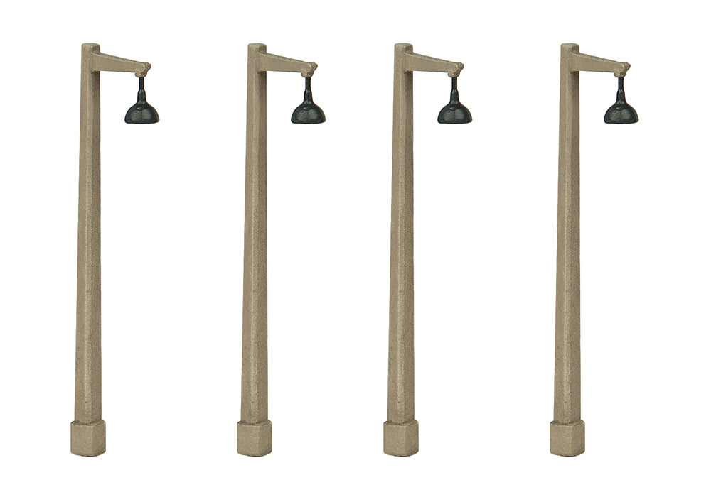 44-591 - Concrete Single Arm Lamp Posts (x4)