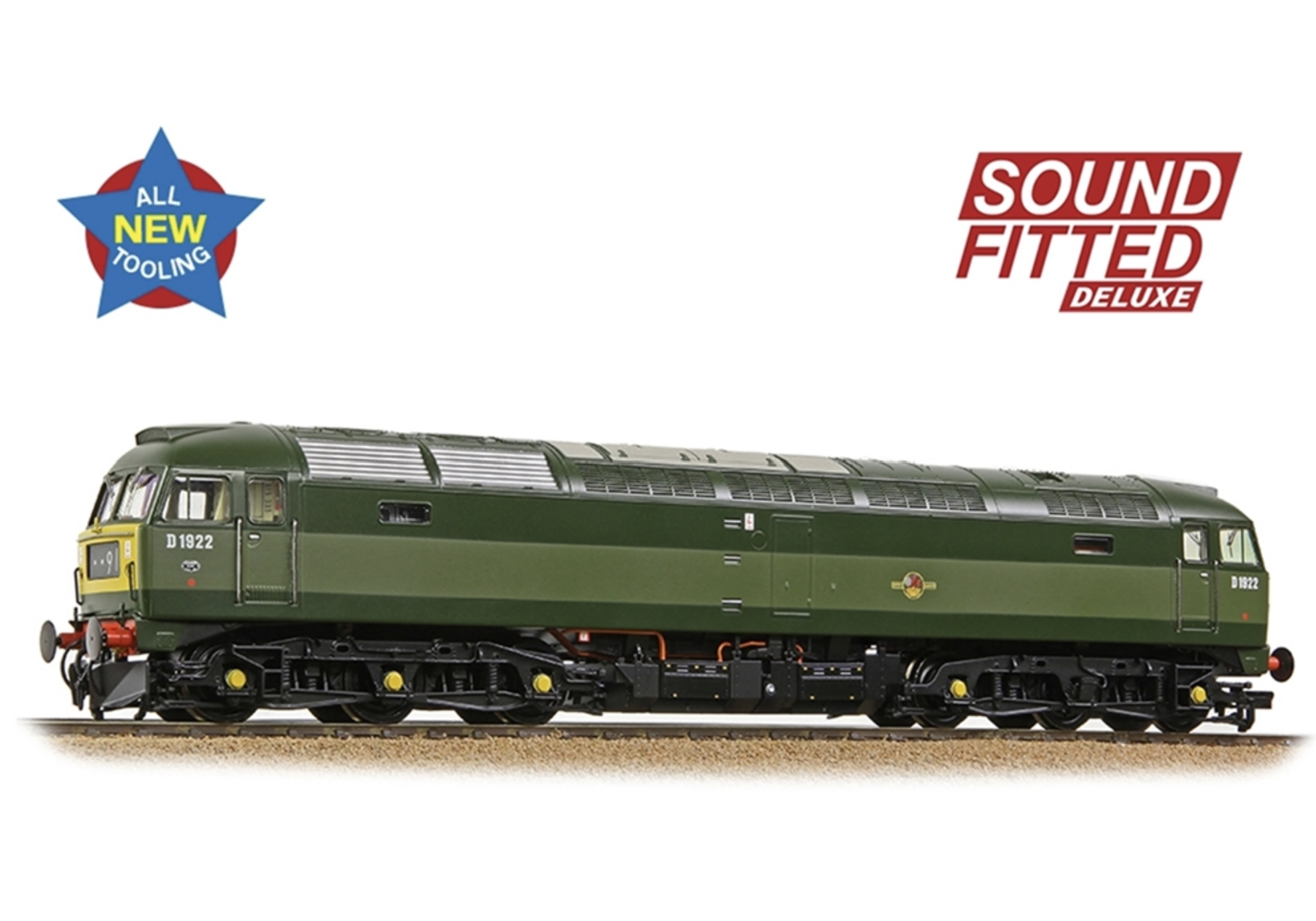 Class 47/0 D1922 BR Two-Tone Green (Small Yellow Panels) SOUND FITTED DELUXE