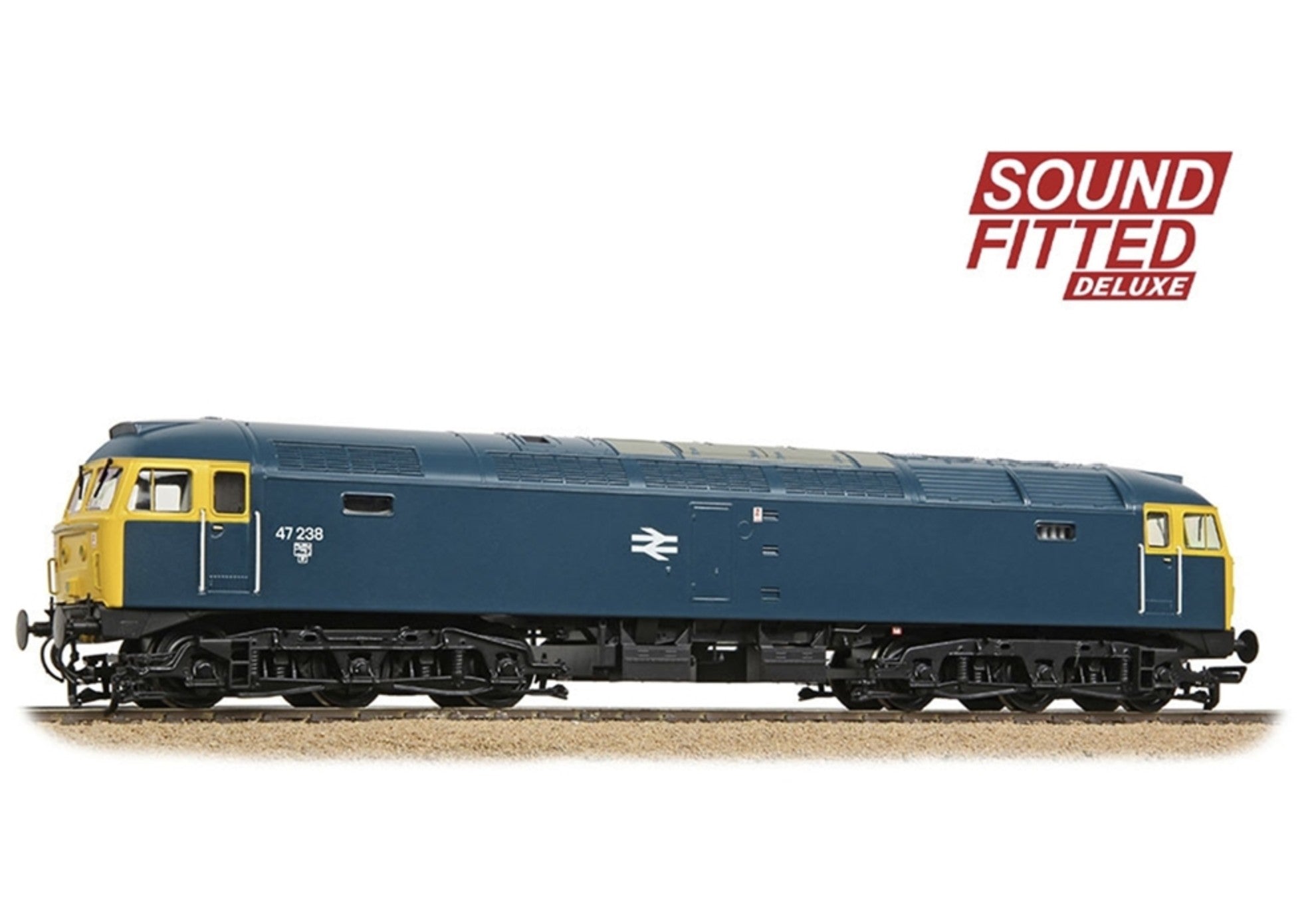 35-411BSFX - Class 47/0 47238 BR Blue Diesel Locomotive - DCC Sound Deluxe
