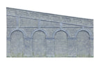 High Stepped Arched Retaining Walls x 2 (Blue Brick)