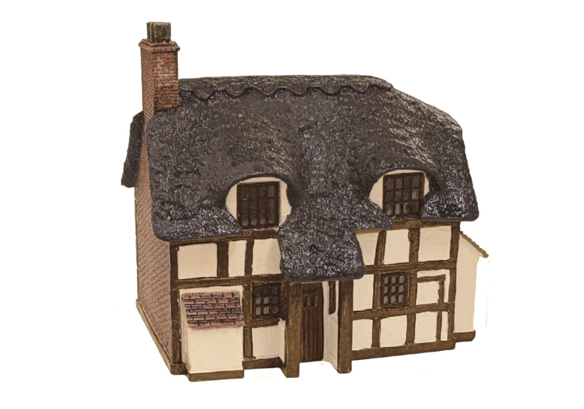 42-0019 Thatched Cottage - Brown & Cream